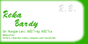 reka bardy business card